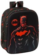 Zaino Scuola Batman Nero 22 x 27 x 10 cm 3D