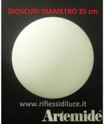 Artemide Dioscuri 35 ricambio diffusore in vetro