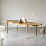 Tikamoon - Tavolo allungabile in legno di rovere massello 270x95 Maia