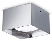 Plafoniera Contemporanea Spike Alluminio Cromo 1 Luce Gx53 15W 3000K Ip20