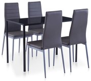 Set da pranzo 5 pz grigio