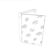Pensile bagno Easy colore su ordinazione, 3 ante apertura da sinistra P 20 x L 50 x H 75 cm