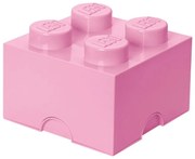 Scatola portaoggetti rosa chiaro quadrata - LEGO®