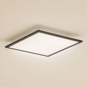 Pannello LED Lindby Enhife, nero, 39,5x39,5 cm