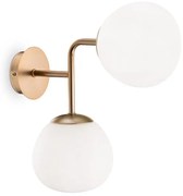 Maytoni MOD221-WL-02-G - Applique ERICH 2xE14/40W/230V rame