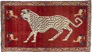 Gabbeh Tappeto persiano 210x120 Rosso (Iran) Annodato A Mano