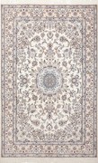 Nain Tappeto 210x140 Beige (Iran) Annodato A Mano