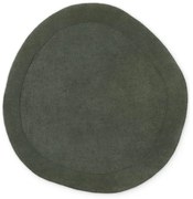 Tappeto rotondo verde scuro in misto lana tessuto a mano ø 160 cm Kari Organic – Villeroy&amp;Boch
