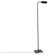 Lampada da terra nera con LED dimmerabile a 5 livelli in Kelvin - Botot