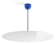 Luceplan - Millimetro Plafoniera H53 Ø85 Royal Blue/Mirror Luceplan