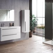 Mobile sottolavabo e lavabo Mia bianco opaco L 100 cm 1 vasca