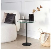 Tavolino SOCIAL 50x40 cm nero/limpido