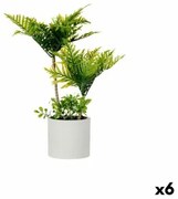 Pianta Decorativa Palma Plastica Cemento 12 x 45 x 12 cm (6 Unità)