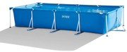 Intex - 28274NP - Piscina Fuori Terra Rectangular Frame Rettangolare, Pompa Filtro 2006 L/h, 7127 l, Acciaio e pvc, Blu, 450x220x84 cm