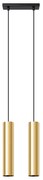 Sollux SL.1241 - Lampadario a sospensione con filo LAGOS 2xGU10/10W/230V oro