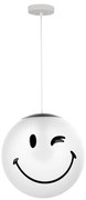 ONLI - Lampada a sospensione per bambini SMILEY su cavo 1xE27/15W/230V bianco