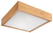 Plafoniera OAK SQUARE 1xE27/60W/230V quercia 27,5 cm