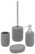 Set completo accessori bagno grigio in ceramica Cup