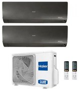 Climatizzatore Haier Dual Split Flexis Nero 7000+12000 2U40S2SM1FA R-32 a++/a+ 7+12