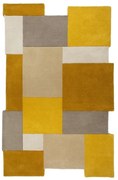 Tappeto in lana giallo/beige 120x180 cm Collage - Flair Rugs