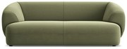 Divano verde con rivestimento in velluto 212 cm Moana – Makamii