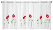 Tenda sottile bianca 155x45 cm Poppies – Sehlbach