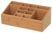 Organizer da bagno in bambù per cosmetici in colore naturale - Casa Selección