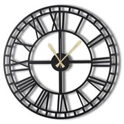 Orologio da parete nero Grecia, ø 50 cm - Bystag