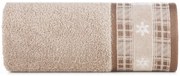 Asciugamano natalizio in cotone beige Šírka: 50 cm | Dĺžka: 90 cm