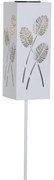 Decorazione a luce solare LED in metallo bianco Albaleaf - Star Trading