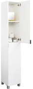 Colonna per mobile bagno Essential SENSEA 2 ante P 32 x L 30 x H 180 cm bianco laccato truciolare