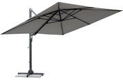 Ombrellone a palo laterale grigio Sombra NATERIAL L 298 x 298 cm con telo grigio