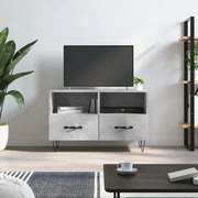 Mobile per tv grigio cemento 80x36x50 cm legno multistrato