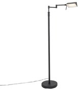 Lampada da terra di design nera con LED e dimmer touch - Notia