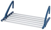 WENKO 63005800 - Stendibiancheria 37,5x21 cm acciaio inox/argento/blu