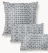 Federa in cotone con stampa geometrica Jella