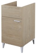 Lavatoio a Terra 43x50 Un'Anta Con Vasca Feridras "Lavanderia" Rovere Dolomite