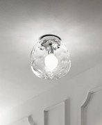 Lampadario a soffitto in vetro skin d30 6467 tr trasparente