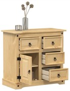 Credenza corona 87x40x76 cm in legno massello di pino