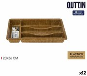 Vassoio Portaposate Quttin 20 x 36 cm Termoplastico (12 Unità)