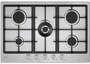 Moderna CHG74WTX. Colore del prodotto: Acciaio inox, Posizionamento dell'apparecchio: Da incasso, Dimensione della larghezza del piano cottura: 74.5