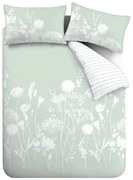 Biancheria da letto bianca e verde , 135 x 200 cm Meadowsweet Floral - Catherine Lansfield