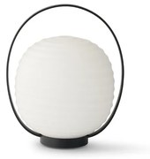 New Works - Lantern Portable Lampada da Tavolo Nero/Opale Bianco New Works