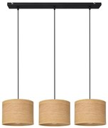 Lampadario a sospensione con filo ALBA 3xE27/15W/230V marrone/nero