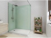 Pannello da parete per il bagno con profili inclusi L. 90 x L. 120 x H. 210 cm - Lotto di 2