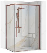 Cabina doccia SOLAR Copper Brush 100x80