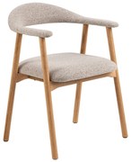 Sedia da pranzo beige/di colore naturale Addi – Actona