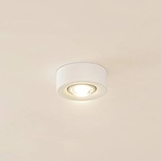 Plafoniera Lindby Levia, a 1 luce, Ø 14 cm, bianco, gesso