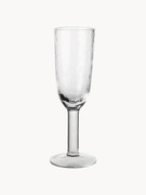 Flute da champagne in vetro soffiato Hammered 4 pz