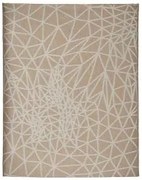 Tovaglia Astratto Beige Jacquard Bianco (140 x 180 cm)